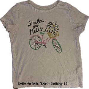 Smiles for Miles White Kids T-Shirt